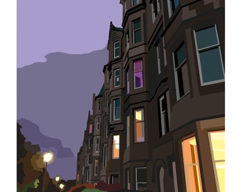 Marchmont III Print, A4, Original Print