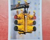 Stoplight Skyrats Painting Print
