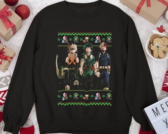 bnha christmas sweater
