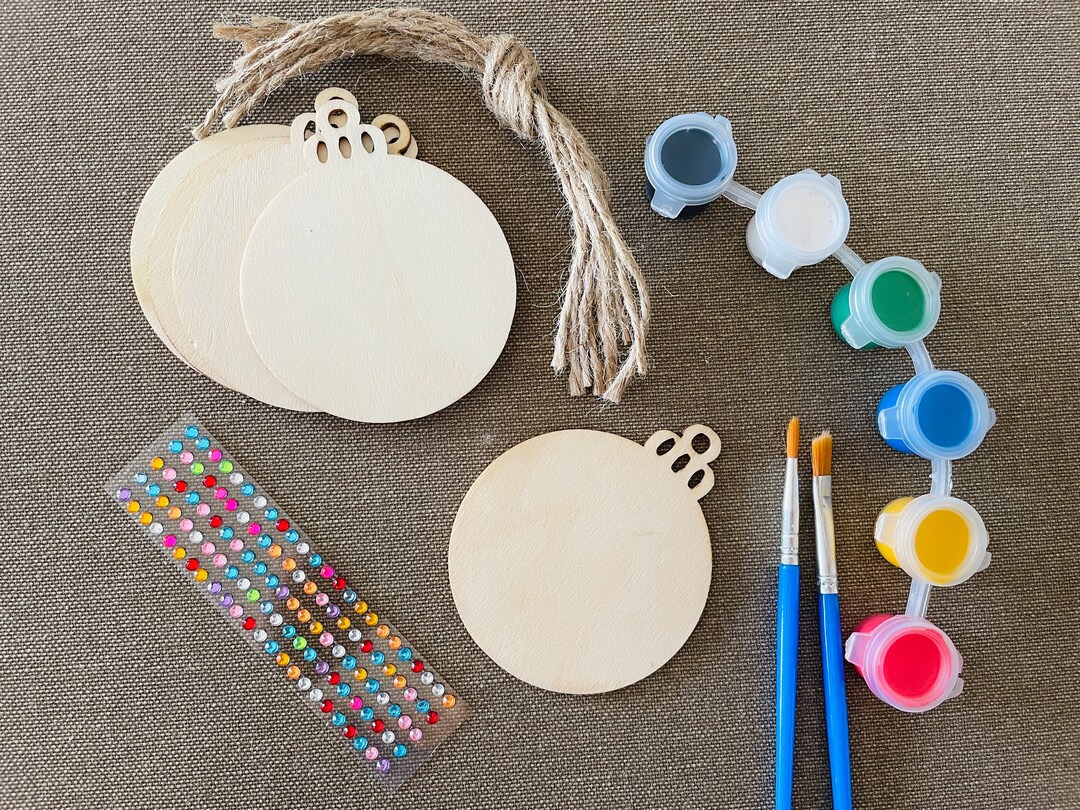 Paint Your Own Craft Kit Kids Activity Pack Christmas DIY Etsy