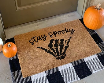 Stay Spooky | Halloween Doormat | Halloween Decor | Welcome Mat | Home Doormat | Fall Doormat
