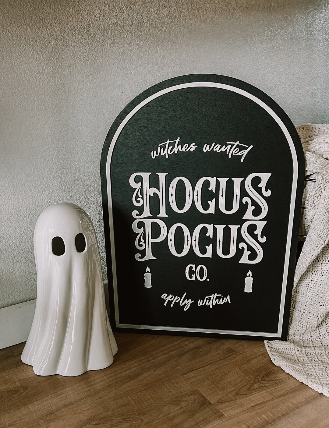 Hocus Pocus Co. Halloween Wood Sign | Halloween Mantel Decor Wall Art ...