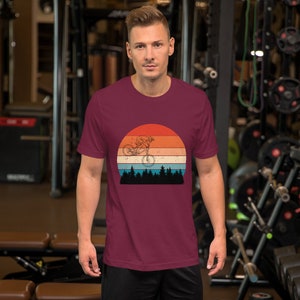 Mountain Biking T-Shirt- Men&#39;s T-Shirt, Mountain Biking Shirt, Bike Lover, Bike T-Shirt