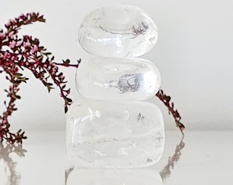 CRISTAL CLARO / Cuarzo claro / Cuarzo roca / Piedra preciosa de cristal caído / Piedras preciosas naturales / Cuarzo transparente pulido