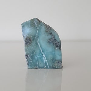Polished LARIMAR Slab Stone | Large Larimar | Tranquility, Serenity, Calm | Larimar Gemstone | Natural Larimar | Blue Larimar | Larimar