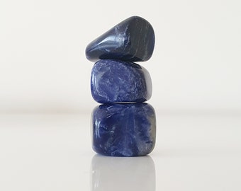 Sodalite Tumble / Natural Sodalite Crystal / Tumbled Sodalite / Intuition / Blue Crystal / Natural Polished Blue Sodalite