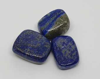 LAPIS LAZULI TUMBLE / Buen Juicio, Promociones, Reconocimiento / Piedra preciosa de cristal caído / Piedras preciosas naturales / Piedra de lapislázuli pulida