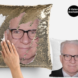 Joe Keery Sequin Pillow Cover, Cool Celebrity Pillow Case, American Actor Joe Keery Flip Sequin Pillowcase Gift Idea For Fans, Keery  Pillow