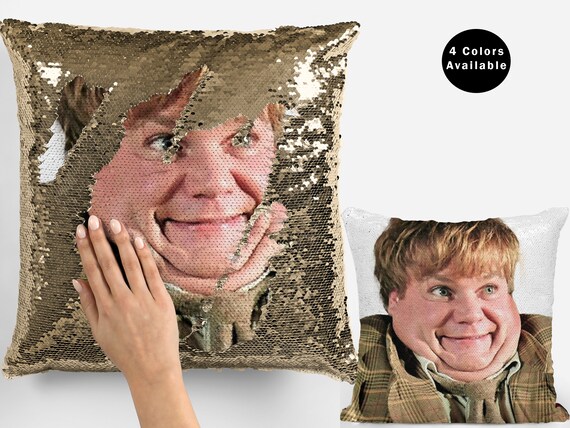 Chris Farley Sequin Pillow Cover, Celebrity Sequin Pillow Case, Chris Farley  Sequin Pillow Cover Pillowcase, Farley Meme Pillow Cushion Gift - Etsy