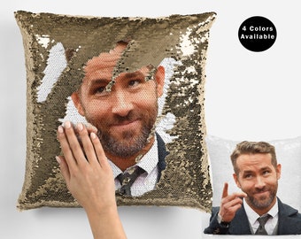 Ryan Reynolds Sequin Pillow Case, Celebrity Sequin Pillow Case, Ryan  Reynolds Flip Sequin Pillowcase, Handsome Ryan Reynolds Pillow Case