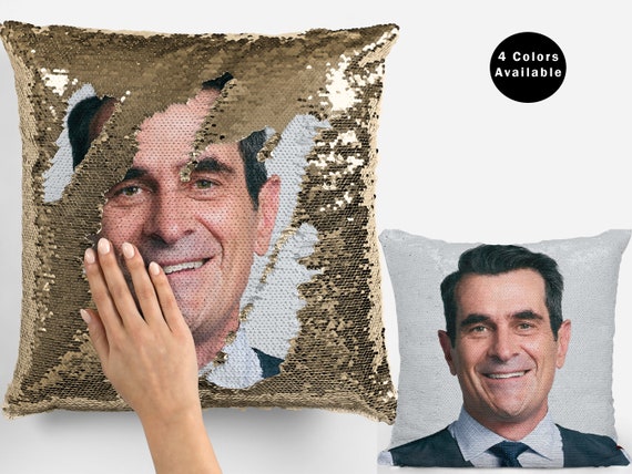 The Rock Meme Face Sequin Pillow Cover Funny the Rock Face -  Norway