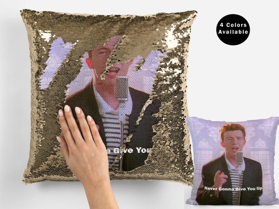 The Rock Meme Face Sequin Pillow Cover Funny the Rock Face -  Norway