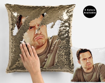 nick jonas sequin pillow