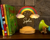 Personalized 3D UV Printing Lamp Rainbow 3D Led Birthday Christmas Baptismal Gift Aftermath Birthday Gift Kids Young Girls