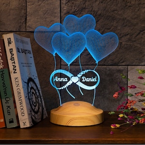 Totenkopf 3D LED Lampe mit Farbwechsel - Nachtlicht - Tischlampe