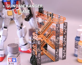 3D printed Gundam Hangar Base | 1/100 Gundam Scene