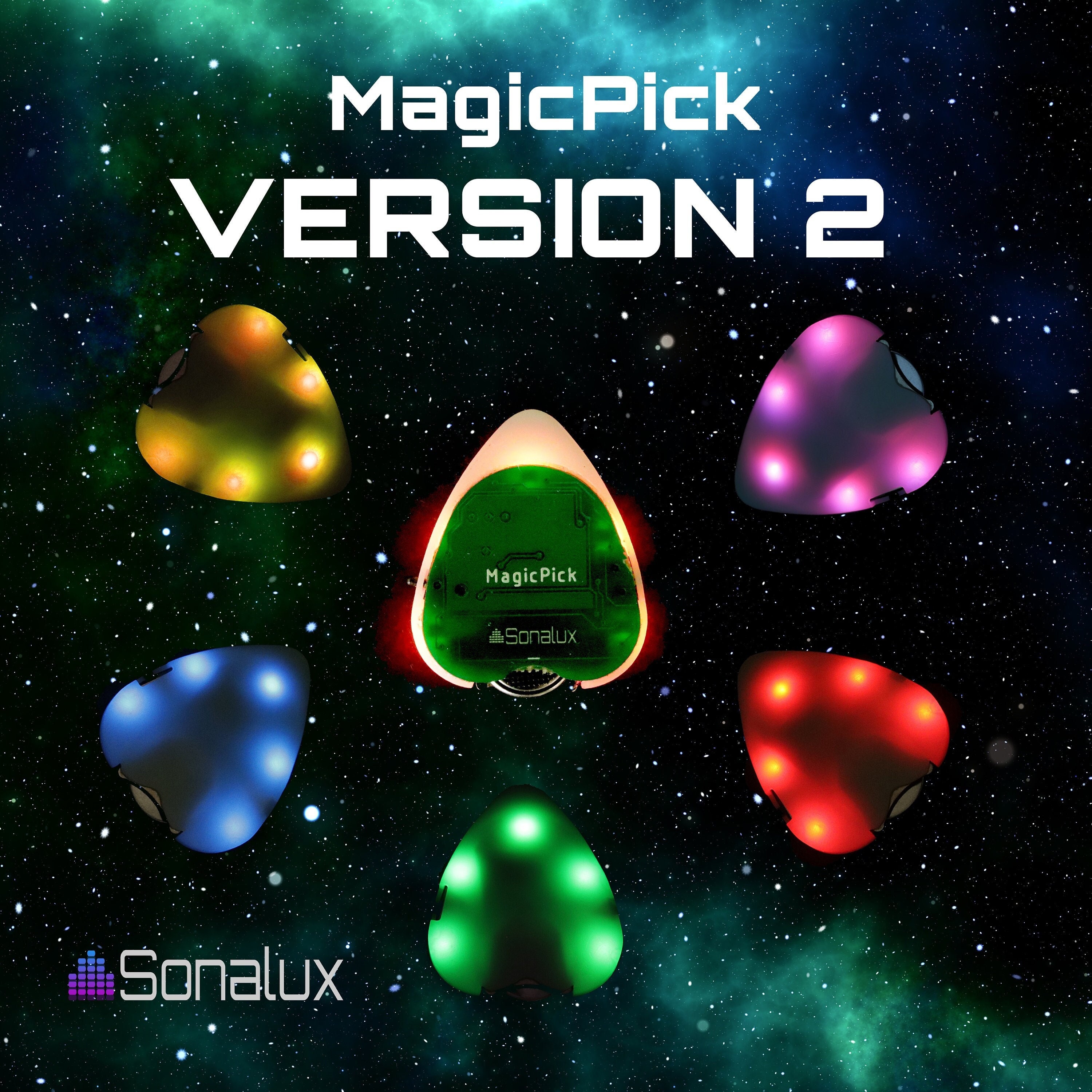 Light up sale guitar pick