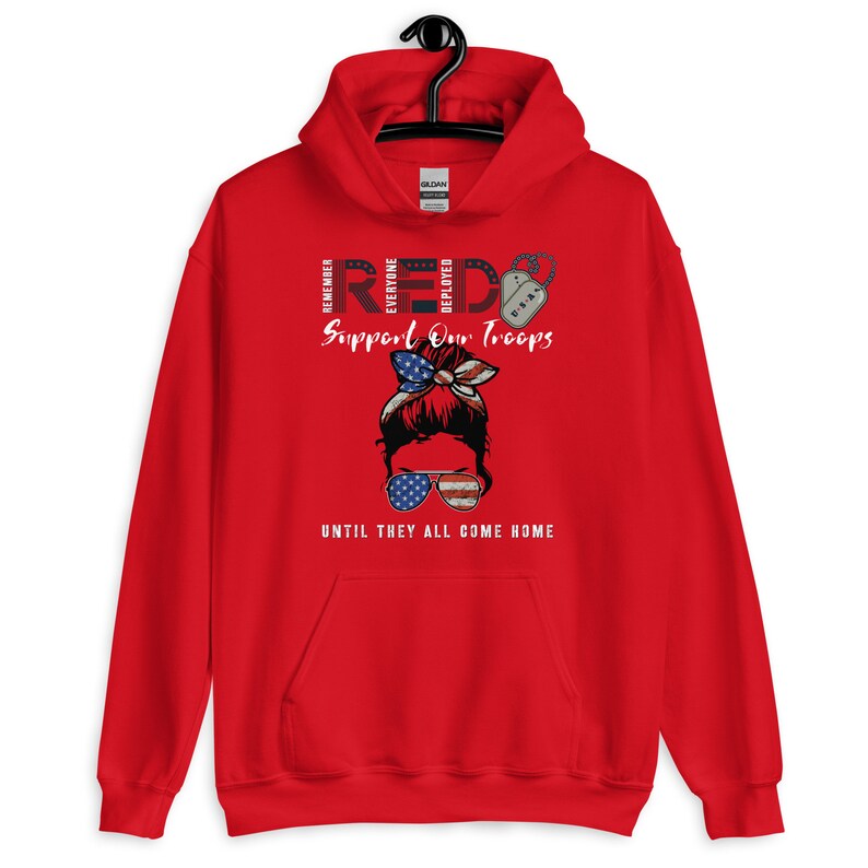 RED Friday Hoodie Remember Everyone Deployed for My Son - Etsy