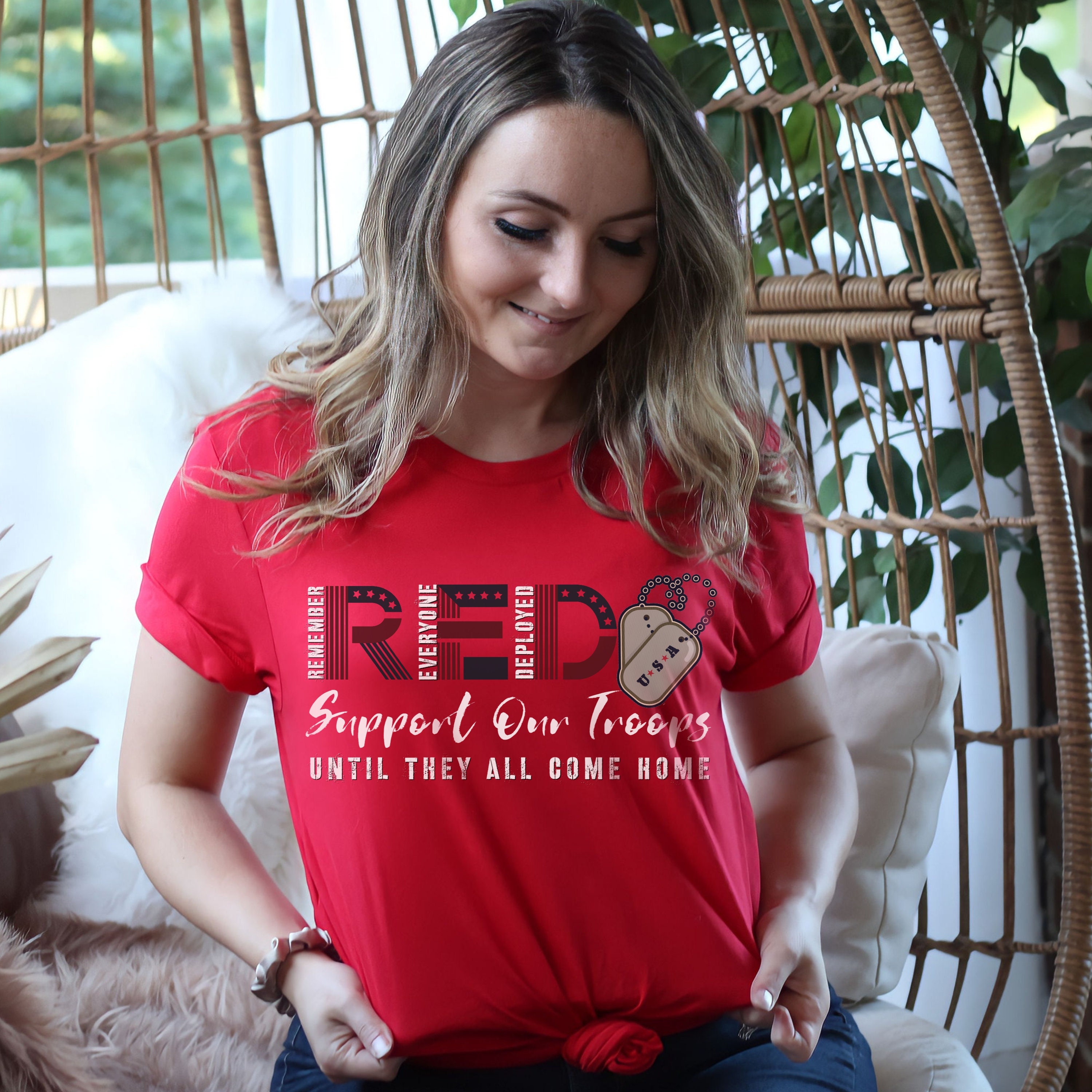 RED Friday Shirt Support Our Troops 