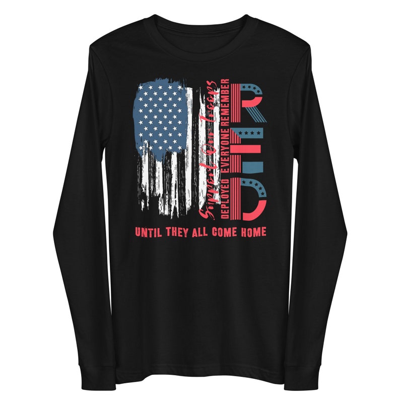 RED Friday Long Sleeve Shirt Support Our Troops Remember - Etsy