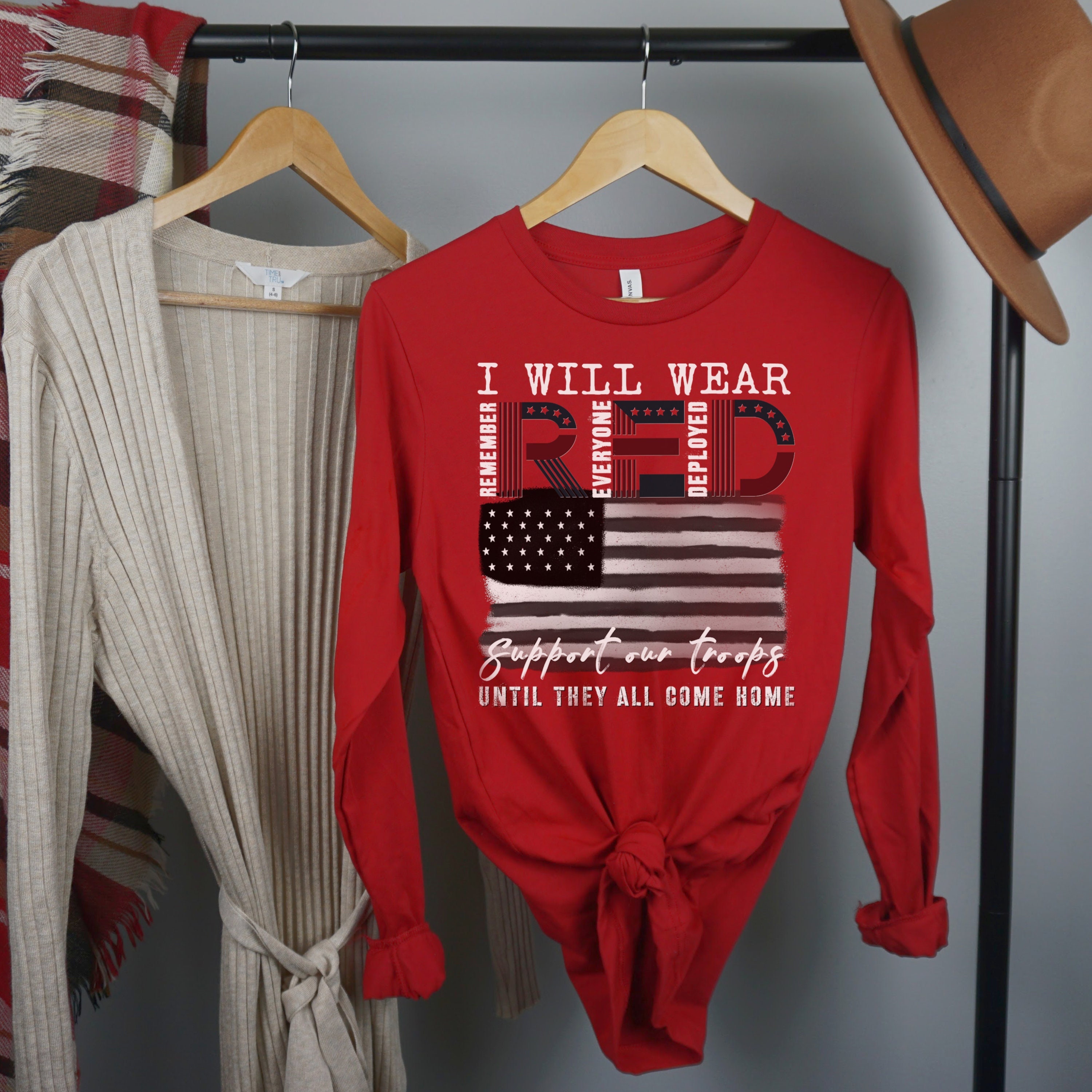 Womens red sale friday shirts