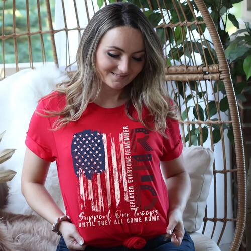 Remember Everyone Deployed for My Son Shirt We Wear Red on - Etsy