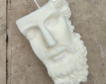 Zeus Candle: All-Natural Organic Greek God Decor