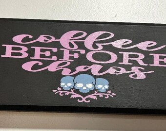 Kaffee vor dem Chaos Zeichen