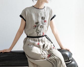 Beautiful, Bright Hand Embroidered Zara Dress | Upcycled, Slow Fashion Midi, Collared, V Neck Zara Dress | Original Floral Pattern | Small - Etsy Beautiful, Bright Hand Embroidered Zara Dress | Upcycled, Slow Fashion Midi, Collared, V Neck Zara Dress | Original Floral Pattern | Small - Etsy