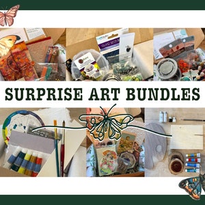 Curated Art Box Personalized Crafters Bundle Mystery Art Supplies Box Gift for Artists