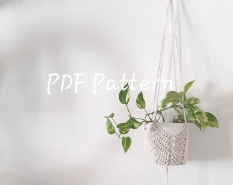 PDF Pattern Crochet Crochet Plant Hanger A, Easy Crochet Pattern, House warming gift for him/her and friends