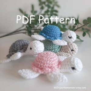 PDF Pattern Crochet Turtle, Crochet amigurumi, Easy pattern, DIY toy