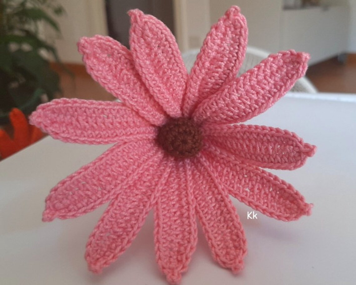 PDF Pattern Crochet Cone Flower Pattern Crochet Pattern PDF Etsy