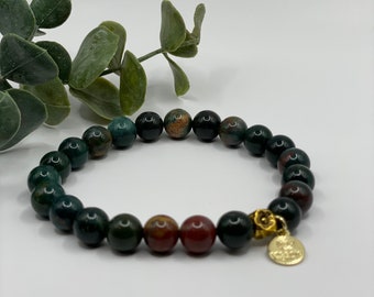 African Bloodstone Bracelet