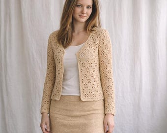 MAJA Cardigan and Skirt Set Crochet Pattern PDF