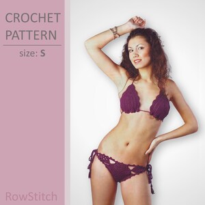 ANISA Bikini Häkelanleitung | Seitlich Gebundenes Low Rise Unterteil und Neckholder Top mit Muschelsaum, Gehäkelte Bademode | RowStitch