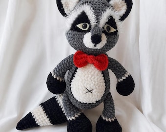 Wzór pluszowego amigurumi szopa na szydełku