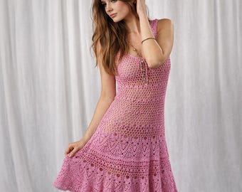 Robe ELISA au crochet, patron PDF
