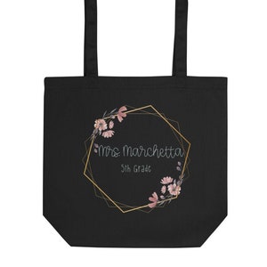 Personalized Teacher Chic Eco Tote