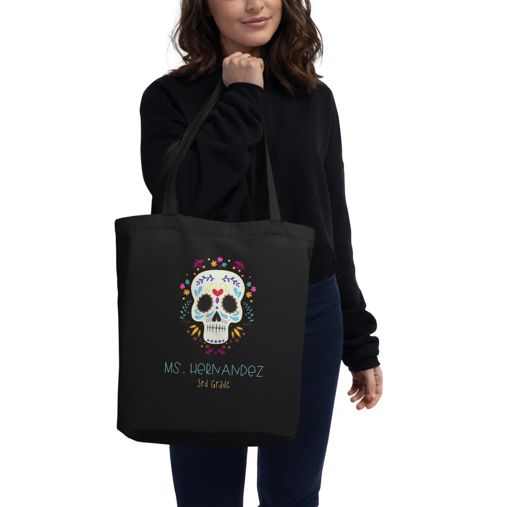 Dia De Muertos Black Bag