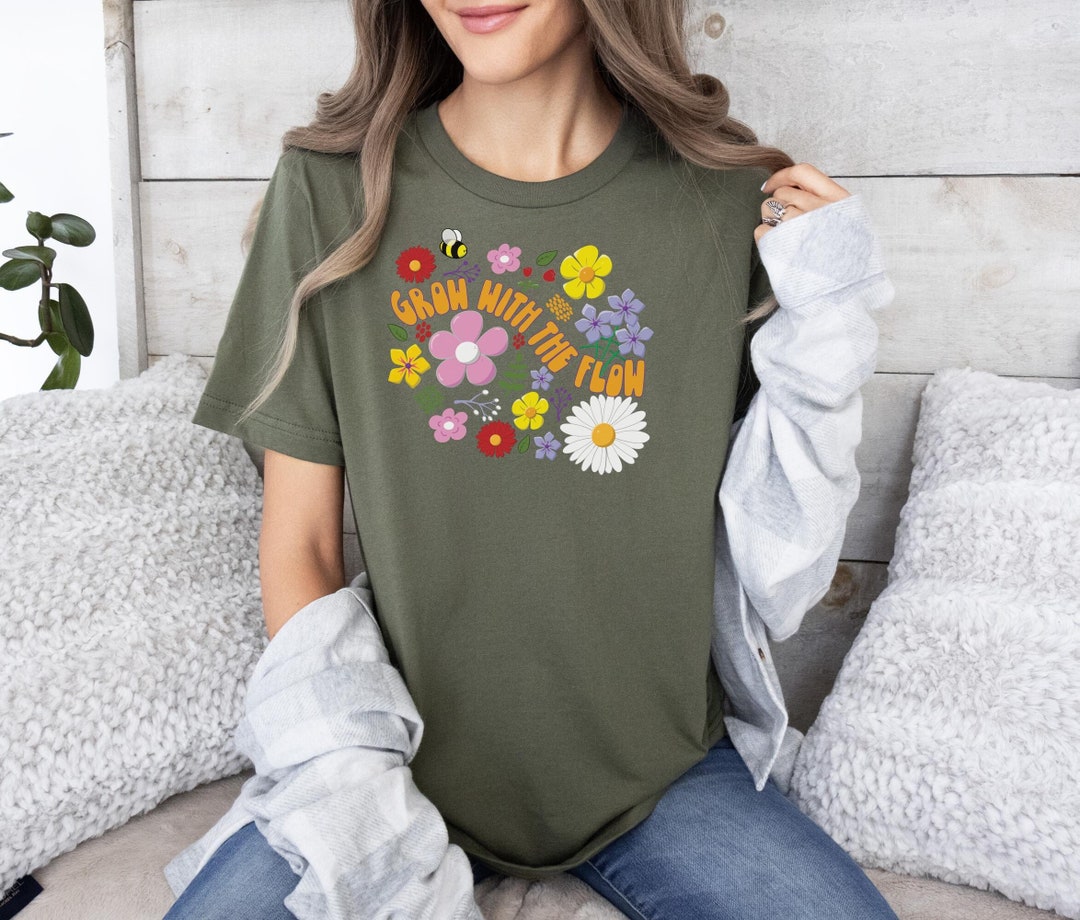 Cute Flower T-shirts Gift for Flower Lover or Gardener Spring ...