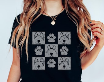 Husky Mom Comfort Colors Hundeshirt - Hunde Mama Shirt - Hunde Mama Geschenke - Für Hundeliebhaber - Geschenk für Husky Besitzer - Muttertag