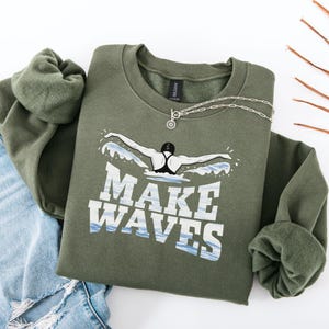 Swim Sweatshirt - Swim team Sweatshirt - Gift for swimmer  - Swim mom Sweatshirt - Swim team  - Swimming Gift - Swim meet