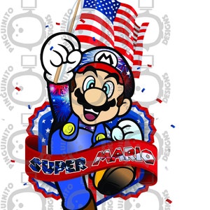 Mario - 4 juillet - fichier PNG - Mario - 4 juillet png