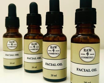 Aceite facial orgánico, mezcla de aceite de almendras y rosa mosqueta, hecho a mano
