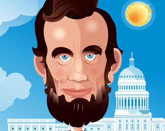 Abraham Lincoln, Inspiring Words of Abraham Lincoln - Decorate Your Walls with Wisdom. Cartoon Posters Full of Inspirational Quotes