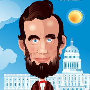 Abraham Lincoln, parole ispiratrici di Abraham Lincoln - Decora le tue pareti con saggezza. Poster di fumetti pieni di citazioni ispiratrici