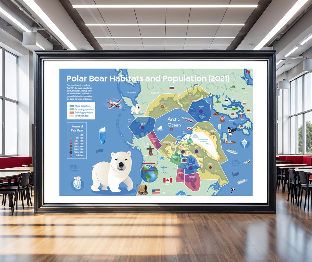 polar-bear-habitat-range-map-educational-wildlife-poster-digital