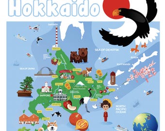 Hokkaido Islands Map