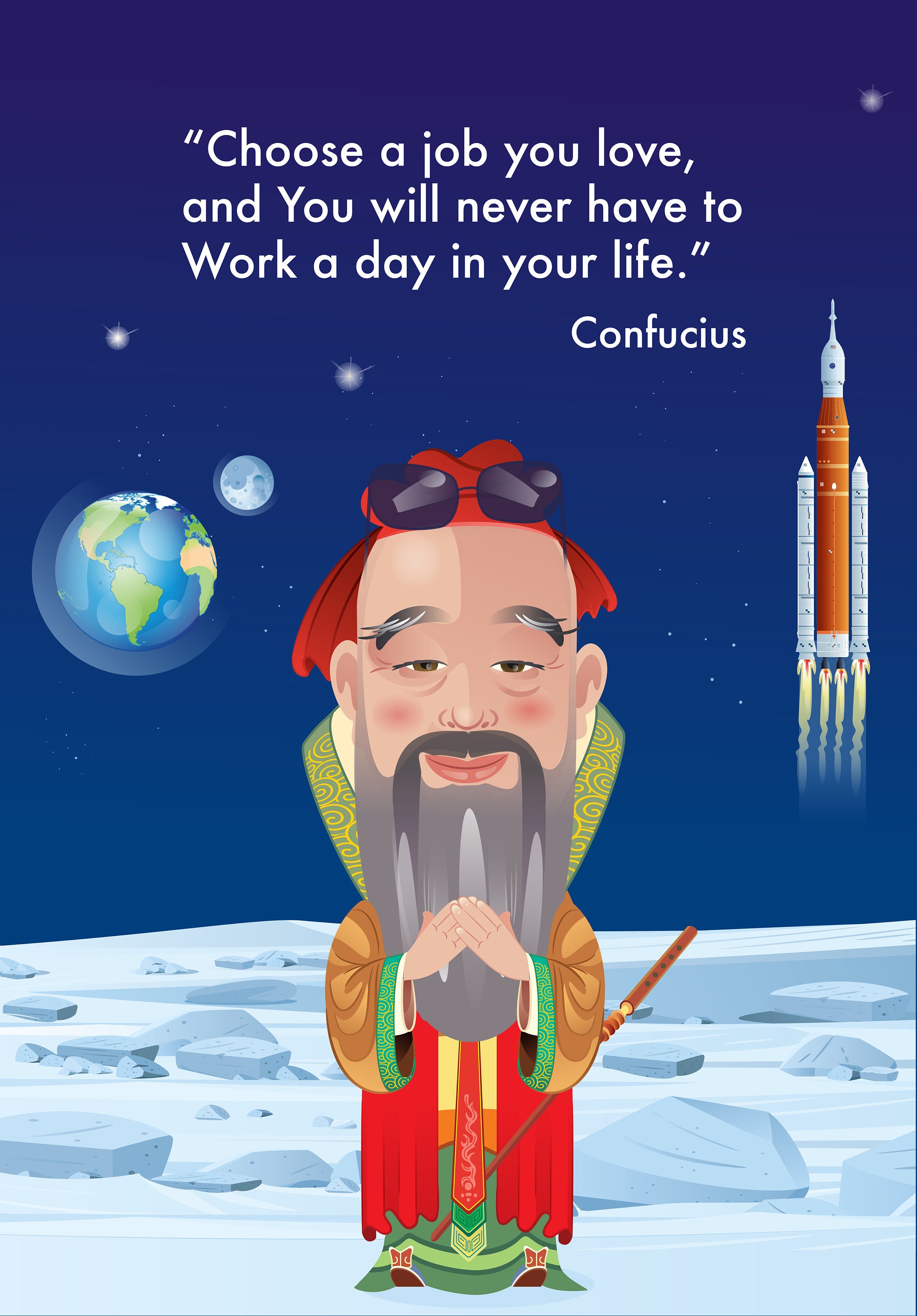 Confucius Quotes That Will Inspire You: Cartoon Posters Filled - Etsy ...
